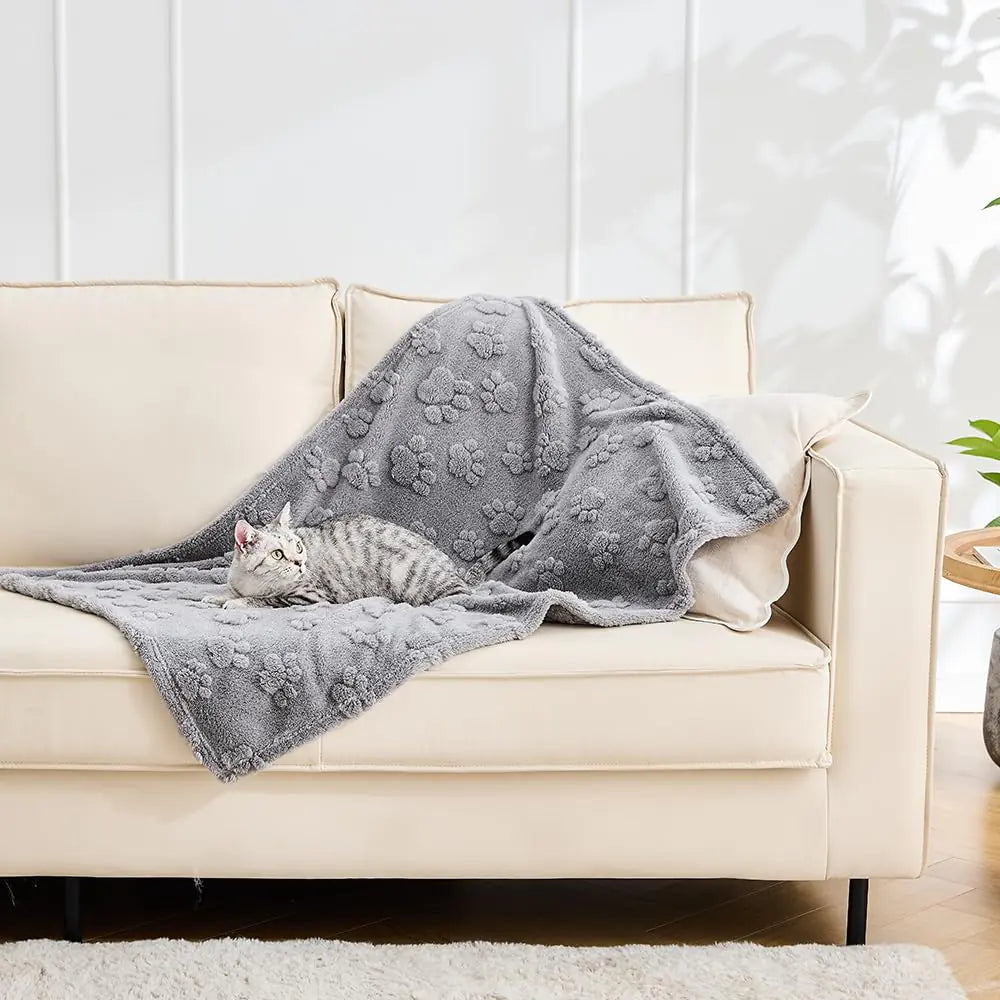 GoldenPaw™ SoftNest — Calming Plush Pet Blanket