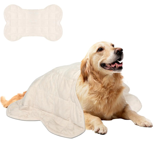 GoldenPaw™ WeightedSoft — Weighted Comfort Bone Blanket